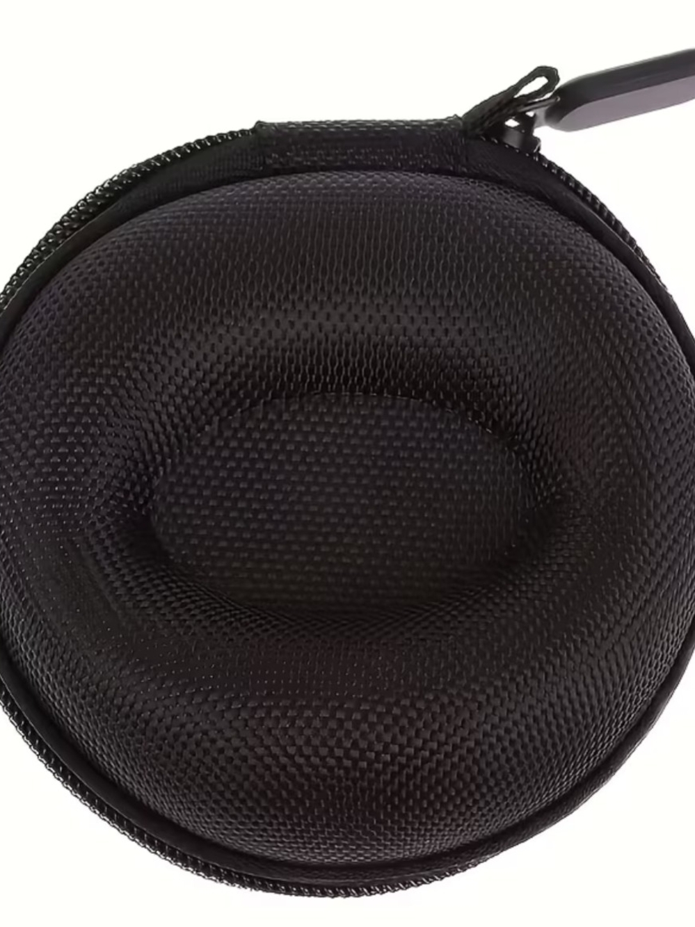 Universal Black Hard Shell Headphone Case with Zipper